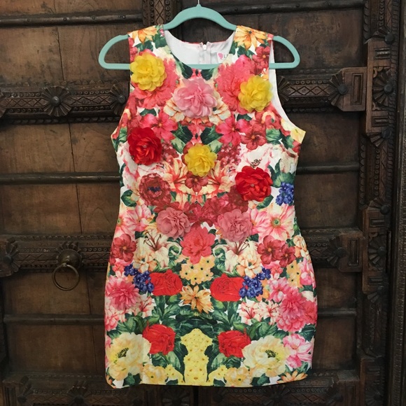 🌸Vici Floral Appliqué Dress🌵 - Picture 2 of 5